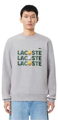 Produktbild von Lacoste - Sweatshirt für Herren/Damen Uni, Rundhalsausschnitt, Fleece GT17141 (S) (Silbergrau)