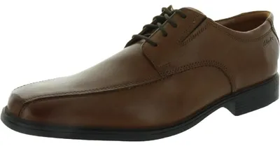 Obrázok produktu pre Pánske topánky Clarks Tilden Walk, tmavohnedá farba, zrnená koža, veľkosť 8.5