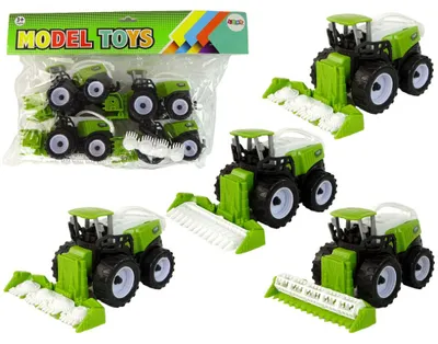 Immagine prodotto di Set di veicoli agricoli Trattori verdi 4 Ele