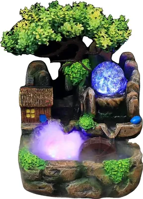 Produktbild von Innenbrunnen, LED-Beleuchtung, einfache Installation, grün