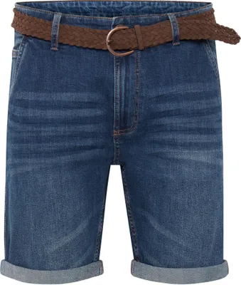 Produktbild von INDICODE IDQuincy Herren Jeans Shorts Kurze Denim Hose mit Gürtel aus Stretch-Material Regular Fit