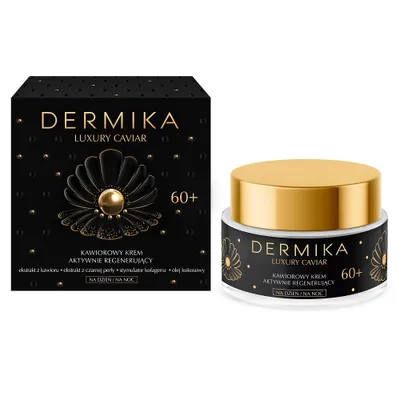 Zdjęcie produktu dla DERMIKA Luxury Caviar 60+ kawiorowy krem aktywnie regenerujący na dzień i noc 50ml