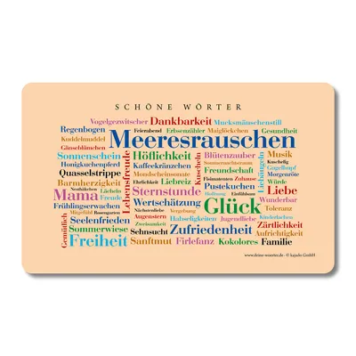 Produktbild von Frühstücksbrett Mit schönen Worten