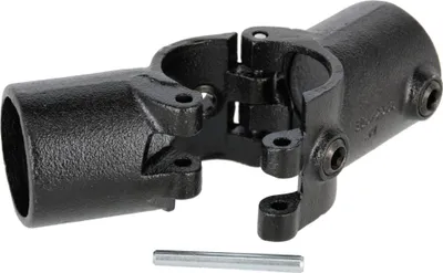 Produktbild von Rohrverbinder Kreuzverbinder schwarz 1 1/2" (48,3 mm), 90° - Durchgang AVERDE