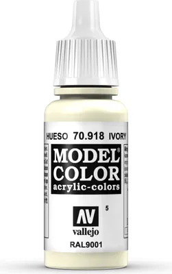 Produktbild von Vallejo VA004 VA70918 Ivory - Elfenbein alt# VA005