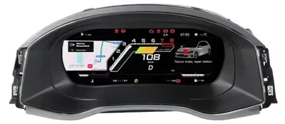 Zdjęcie produktu dla Cyfrowy zestaw wskaźników, kompatybilny z modelami VW Scirocco, Jetta, Golf 6 i 7 oraz Passat z lat 2011–2015 i 2018–2022, ekran HD o przekątnej 12,3 cala, obsługa wielu języków, Passat 2011–2015 i 2018–2022