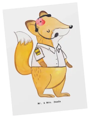 Produktbild von Mr. & Mrs. Panda Postkarte Pilotin Herz - Weiß - Geschenk, Durchsage, Cockpit, Flugzeug, Moderation, Grußkarte, Fotokarte, Postkarten, Ansichtskarten, Ansage