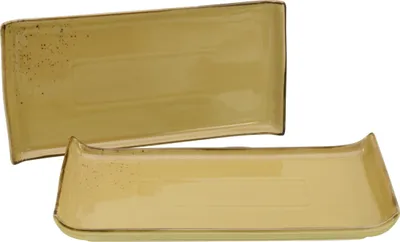 Produktbild von CreaTable, 33019, Nature Collection Curry, BBQ Platte 2-tlg, Steinzeug