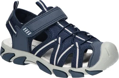 Produktbild von AMERICAN CLUB RL167 Solide KinderSandalen, Naturleder Innensohle, Klett Sandalen, Sportsandalen, Marineblaue 35