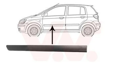 Immagine prodotto di VAN WEZEL Modanatura per porta anteriore sinistra per HYUNDAI GETZ (TB) 8252423