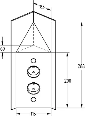 Produktbild von THEBO-Licht Steckdosenelement ST 3007C-CH Schweizer Norm mit zwei Anschlüssen