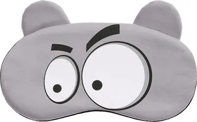 Immagine prodotto di INF Simpatica maschera per dormire con occhi e orecchie Grigio