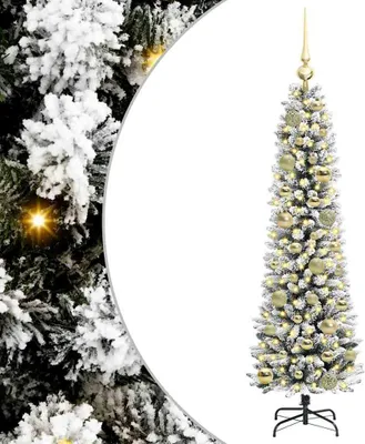 Immagine prodotto di vidaXL Albero di Natale artificiale con 150 LED con supporto bianco 120 cm