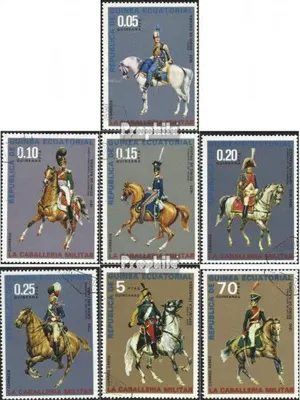 Produktbild von Briefmarken Äquatorialguinea 1976 Mi 775-781 (kompl.Ausgabe) gestempelt Kavallerieuniformen