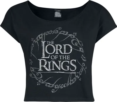 Produktbild von Der Herr der Ringe T-Shirt Damen Ring schwarz Fan-Merch, Filme 100% Baumwolle XL