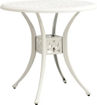Image de vidaXL Table de jardin blanche 78x78x72 cm fonte d'aluminium