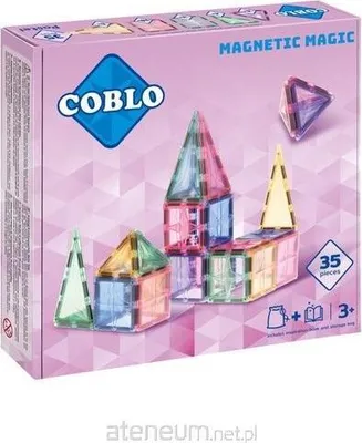 Obrázok produktu pre Pastelové magnetické stavebnice 35 el.