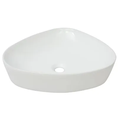 Produktbild von vidaXL Waschbecken Dreiecksform Keramik Weiß 50,5 x 41 x 12 cm