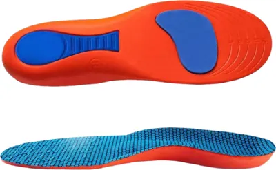 Produktbild von Flexible Einlegesohle, schweißabsorbierende Sporteinlegesohle zur Unterstützung des Fußgewölbes, Linderung von Fasziitis, universelle, atmungsaktive orthopädische Einlegesohlen
