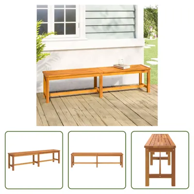 Produktbild von The Living Store Gartenbank 180x35x45 cm Massivholz Akazie
