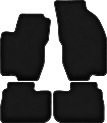 Zdjęcie produktu dla Dywaniki welurowe do Alfa Romeo 156 sedan, kombi, estate (2000-2006) - czarne dywaniki samochodowe BASIC komplet (4 szt.)