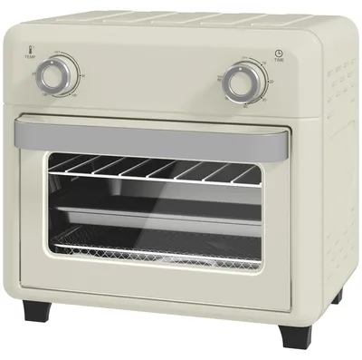 Produktbild von HOMCOM Minibackofen mit Umluft 10L 2 in 1 Mini Ofen mit Ofenrost, Backblech