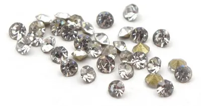 Produktbild von Vintageparts Strasssteine weiß Chatons 0,9 mm, 100 Stück