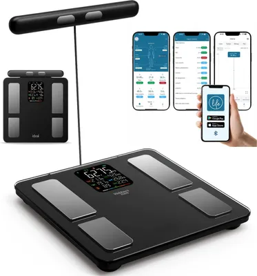 Zdjęcie produktu dla Waga Łazienkowa Bluetooth Analityczna Inteligentna Apple Health Google Fit