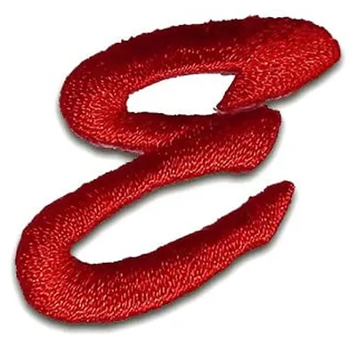 Produktbild von Buchstabe E 3.3x3.2cm: Alphabet Buchstaben Einzeln Auswählbar - Aufnäher, Bügelbild, Aufbügler, Applikationen, Patches, Flicken, Zum Aufbügeln