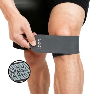 Immagine prodotto di INF Ginocchiera Rotulea Grigio Scuro Regolabile - Supporto Traspirante per Ginocchio