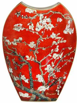 Image de Goebel Vincent van Gogh - Mandelbaum rot (Vase, Porzellan)