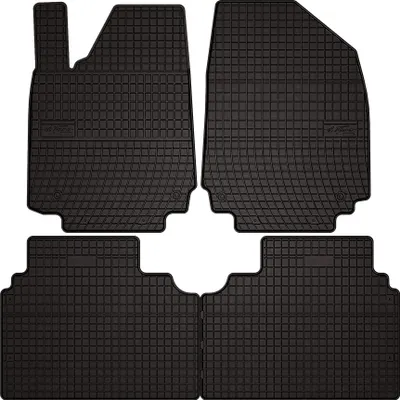 Image de Tapis de sol voiture en caoutchouc pour Hyundai Ioniq 6 (2022-, berline) Noir, lot de 4 pièces, fixations