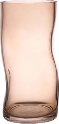 Produktbild von INNA-Glas Glas Dekovase OBDULIA mit Dellen, beige-klar, 25 cm, Ø 12 cm - Design Vase