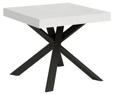 Immagine prodotto di Tavolo Allungabile 90-194x90x77 cm Clerk Bianco Frassino