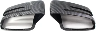 Image de Yctze 1 paire de r��troviseurs arri�res en fibre de carbone Couverture de r�troviseur de rechange Boîtier pour E C -classe W212 W204 W221 2009 Jusqu'en 2013 (fibre de carbone)