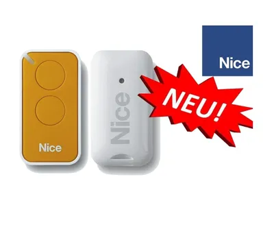 Produktbild von NICE INTI2Y gelb 2-canali Funkfernbedienung, 433.92 MHz Rolling Code. Kompatibel mit FLOR-S, One, Flore, Inti Sender