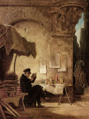 Produktbild von Carl Spitzweg Kunstdruck Bild - Der Antiquar, 1847 (80 x 60 cm)