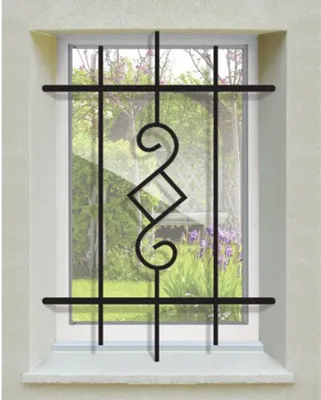 Image de Grille de Defense Nectra pour Fenetre H= 115 cm x L= 60 cm (côte tableau)