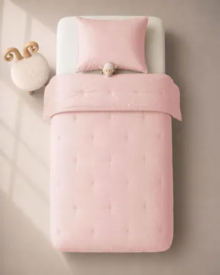 Produktbild von Waschbare Bettdecke HOOMstyle mit Kissenbezug - Kinderbettwäsche - Potpourri Rosa