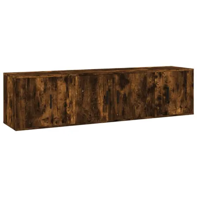 Produktbild von vidaXL 3-tlg. TV-Schrank-Set Räuchereiche Holzwerkstoff