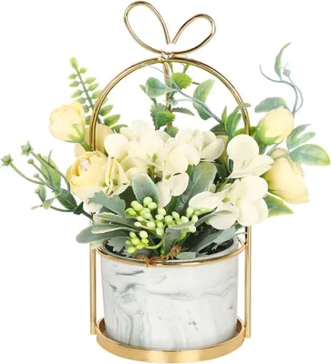 Productafbeelding van Kunstbloemenarrangement, Hydrangea en Chrysanthemum, voor Tafelcentrepiece, Bruiloft Decoratie, 30 cm