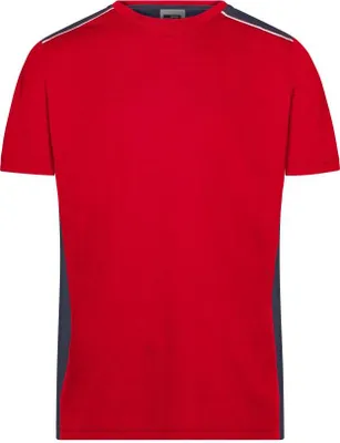 Produktbild von Men's Workwear T-Shirt - COLOR - red/navy, Gr. 5XL