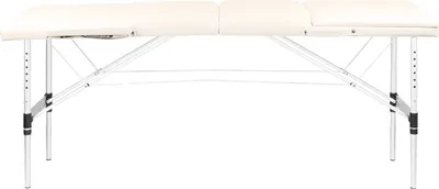Zdjęcie produktu dla St?? sk?adany do masa?u aluminiowy komfort Activ Fizjo 3 segmentowy cream
