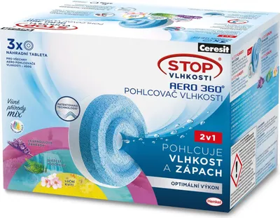Produktbild von STOP MOISTURE Aero 360° Ersatztabletten Triopack AROMA 3 x 450 g