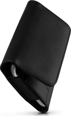 Produktbild von moex® Handy Quertasche kompatibel mit Sony Xperia 5 II - Hülle mit Gürtelclip, Schwarz
