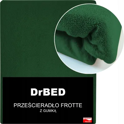 A folded green fitted sheet is shown, with a close-up inset of the fabric texture.