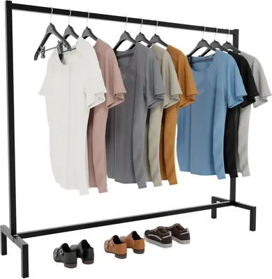 Produktbild von Kleiderständer Melva 150x38x120 schwarz