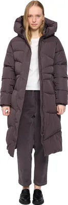 Mazine Mantel Waves Quilt Puffer Coat - eggplant
