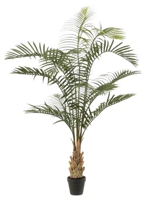 Produktbild von Emerald Künstliche Areca Palme - Suri | 120 cm, UV-beständig, für draußen, Kunstbaum, wie echt, Allergiker geeignet, pflanzliche Dekoration Praxis, Office & Wohnzimmer
