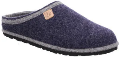 Image de Rohde Herren Pantoufles Feutre Chaussure à semelle amovible Largeur G H.Meran 6910, Taille:44 EU, Couleur:Bleu